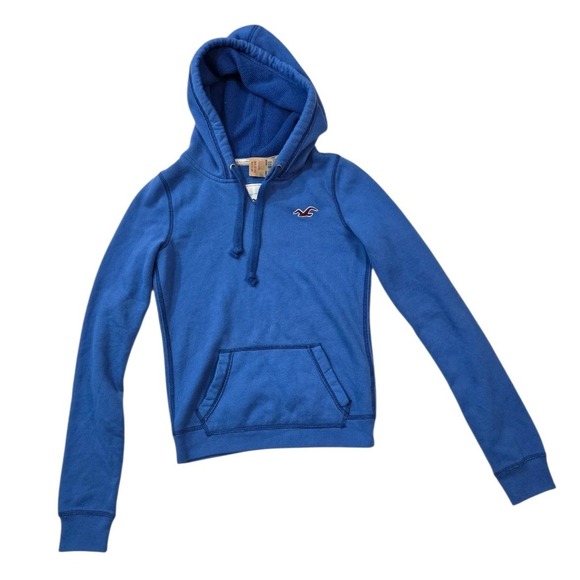 Hollister Tops - Hollister Co Women's Teen Zip Hoodie Size Small Logo Classic Teal Preppy Icon